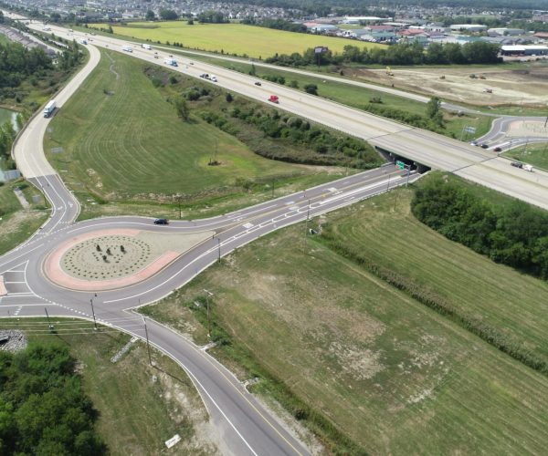 109th Ave. and the I-65 roundabout in Crown Point, IN